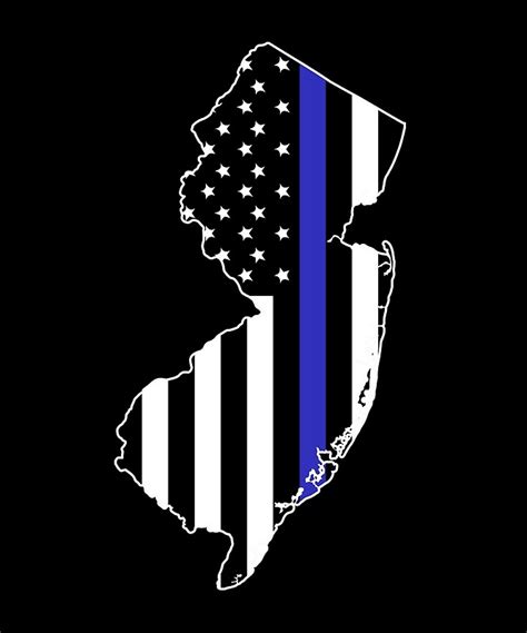 New Jersey Thin Blue Line Nj State Police Posters By Printedkicks
