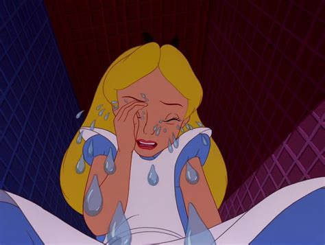 Alice In Wonderland Crying Disney Characters Alice In Wonderland