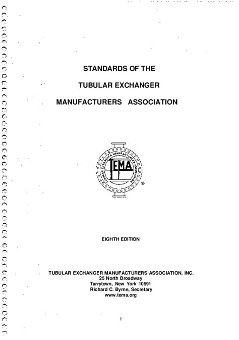 Tema Standards 10th Edition Pdf Free Download TEMA Standards 10th Edition help, ikafisipundip.org
