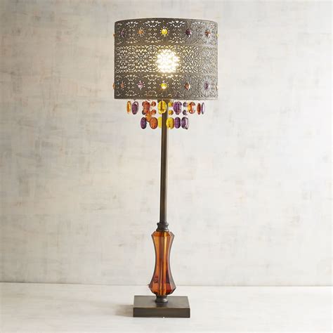 This floor lamp is the perfect addition to any space. Bohemian Crystal Bronze Table Lamp | Table lamp, Floor ...