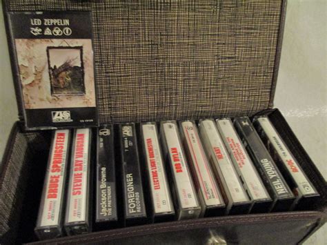 12 classic rock cassettes with case led zeppelin ac dc more etsy zeppelin classic rock led