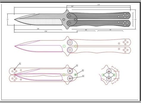 Butterfly Knife Template Klauuuudia