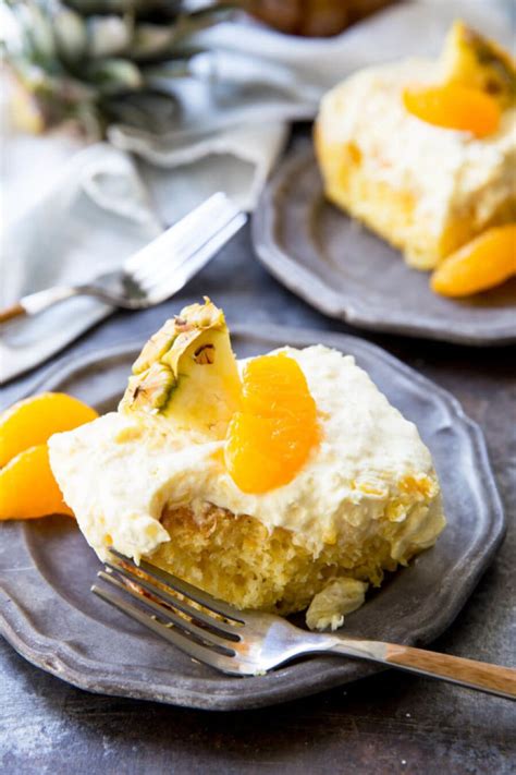 Mandarin Orange Cake With Pineapple Fluff Frosting Easy Peasy Meals