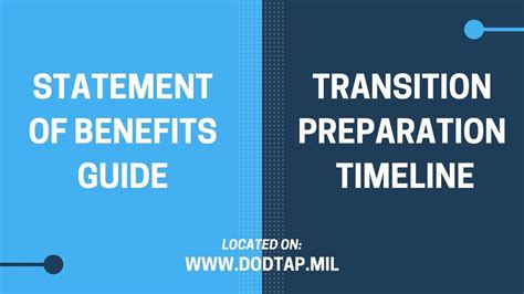 Dvids News Dod Rolls Out The Statement Of Benefits Guide And
