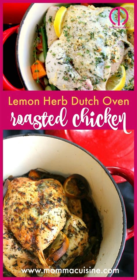 Top with coconut condiment and reserved cilantro leaves, and serve. Lemon Herb Dutch Oven Roasted Chicken - Recipes