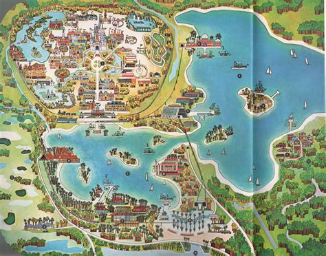 The 1971 Walt Disney World Map A Detailed Look At Bay Lake Imaginerding