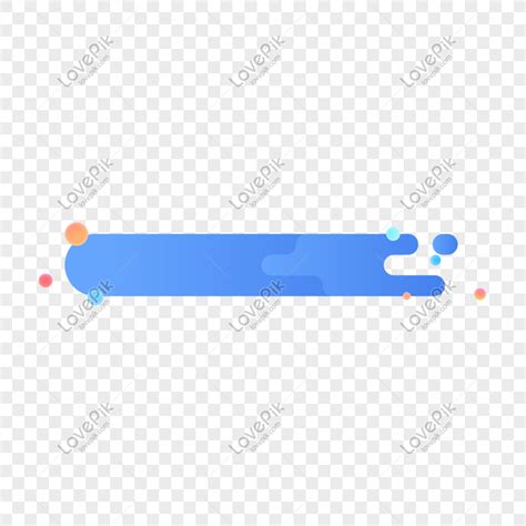 Blue Gradient Irregular Geometric Title Bar Decorative Graphic