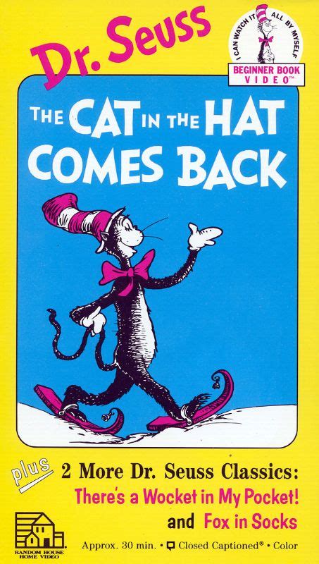 The Cat In The Hat Comes Back Book Klobrains