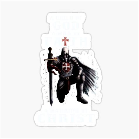 Child Of God A Warrior Of Christ Sticker For Sale By Lenew Redbubble