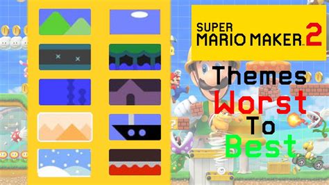 All 90 Super Mario Maker 2 Level Themes Ranked Acordes Chordify