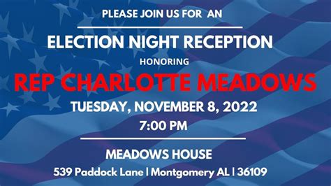 State Representative Charlotte Meadows Election Watch Party Alabama