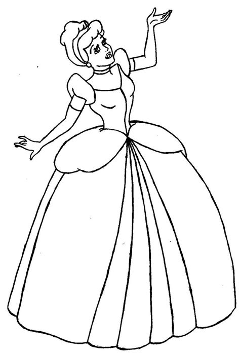 Cinderella Coloring Page By Ashwolfven On Deviantart