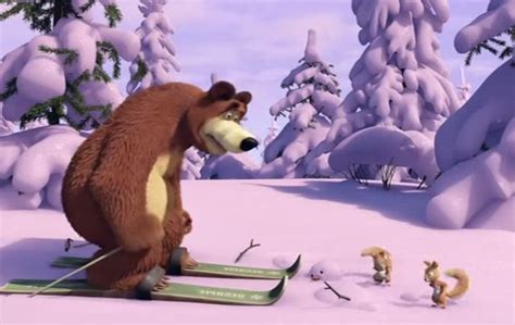 Маша и Медведь 1 сезон 14 серия смотреть онлайн в высоком качестве Лыжню