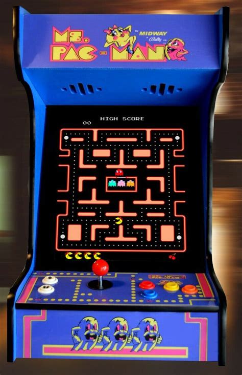 Every ms pac man black full size arcade has 60 classic games built directly into each cabinet. Arcade Machine Blue Ms. Pac-Man Tabletop with 60 Classic ...