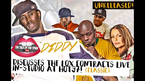 Classic Diddy Brings Lox Contracts To Angie Martinez At Hot 97 2005