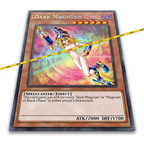 Dark Magician Girl 3 Ultra Rare Orica Fanmade Yugioh Card Etsy