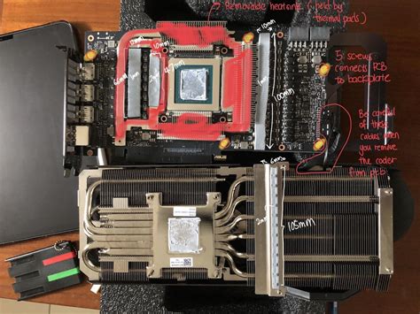 THERMAL PAD SIZES ON ASUS TUF Gaming GeForce RTX 3080 OC Edition