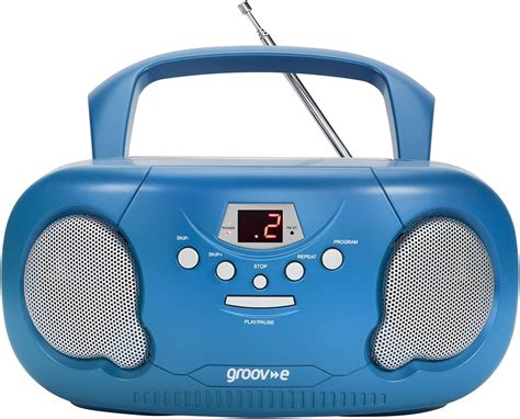 Groov E Orginal Boombox Portable Cd Player With Radio 35mm Aux Port