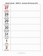 26 Blank Weekly Calendar Templates [PDF, Excel, Word] - Template Lab