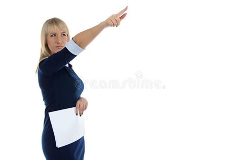 Photo Of Woman Showing Up Stock Photo Image Of Holding 49906492