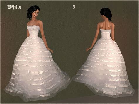 Mod The Sims Fashion Story From Heather Wedding Set “creamandwhite”