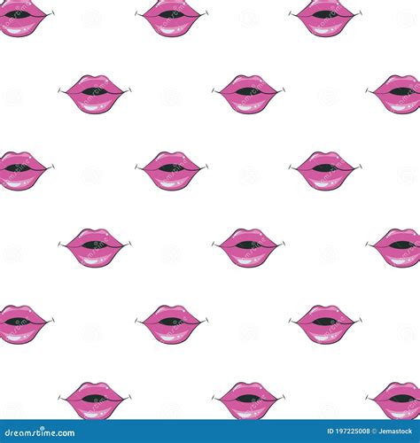 sexi female mouths pink color pop art style pattern stock vector illustration of color makeup