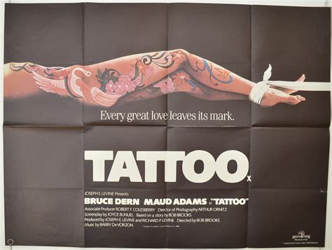 tattoo original cinema movie poster from british quad posters and us 1 sheet