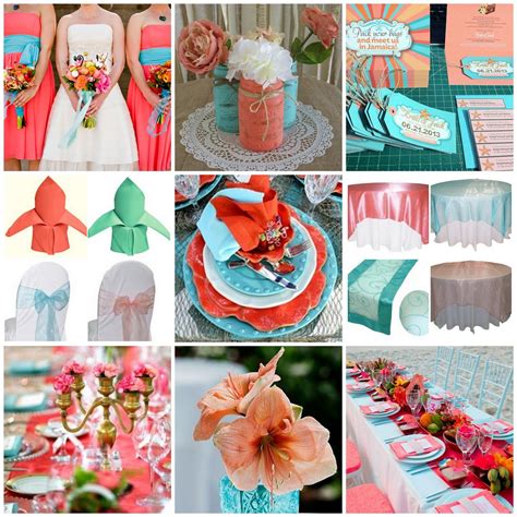 Coral And Turquoise Wedding Ideas Turquoise Wedding Beach Wedding