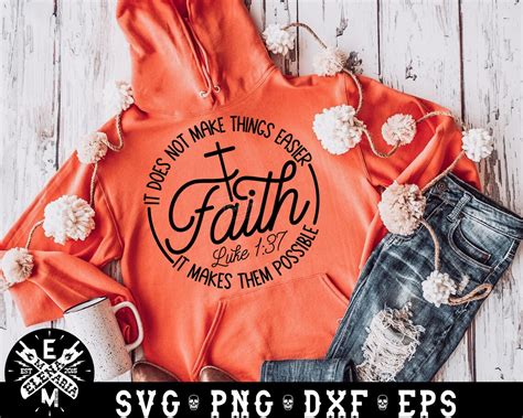 Christian Faith Svg Cutting File Religious Scripture Svg Eps Etsy