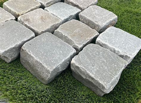 Kandla Grey Sandstone Cobbles 100x100 Stone And Porcelain