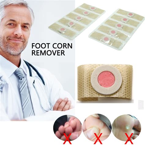 10pcs Sumifun Feet Corns Removal Patch Pain Relief Warts Remover Foot