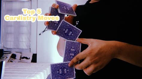 My Top 5 Cardistry Movesflourishes Youtube