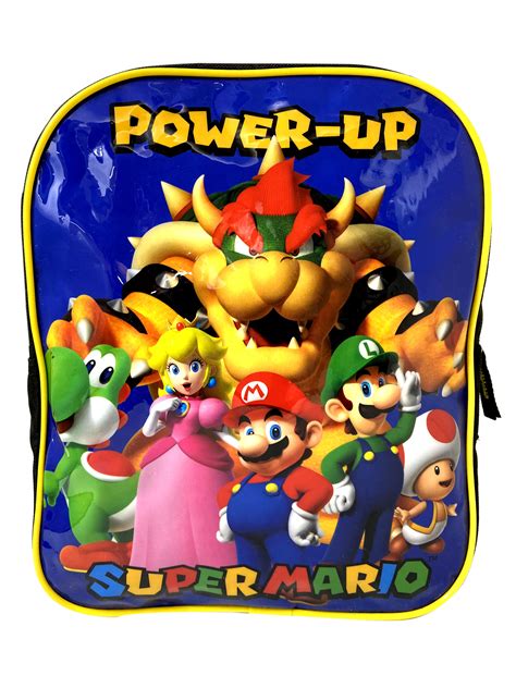 Super Mario Bros Backpack 11 Luigi Yoshi Peach Bowser Toad Nintendo