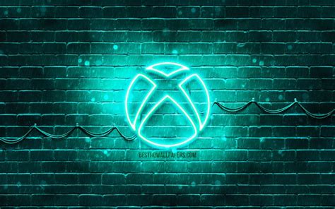 Descargar Fondos De Pantalla Xbox Blue Logo 4k Blue Neon Lights