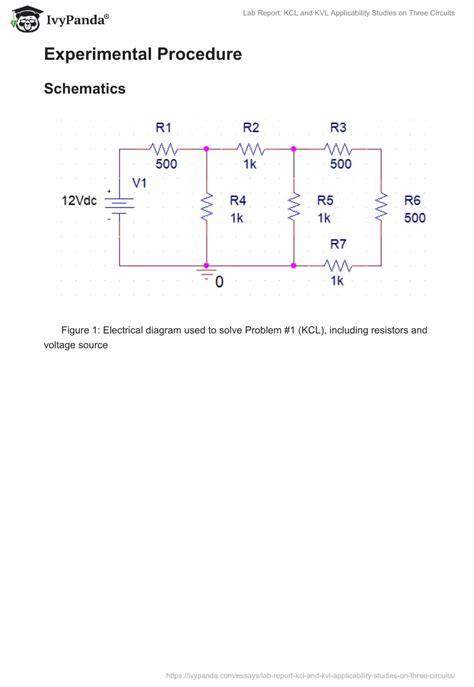 Lab Report Kcl And Kvl Applicability Studies On Three Circuits 526