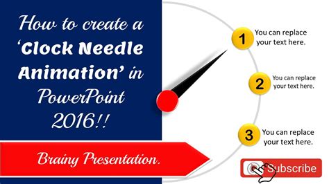 Create A Clock Needle Animation Brainy Presentation Youtube