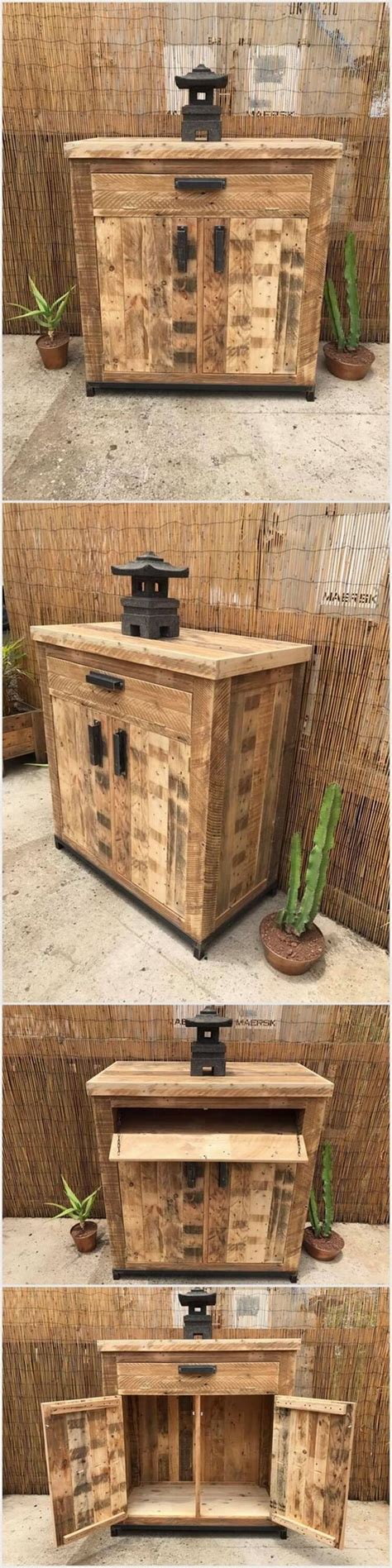 Wood Pallet Cabinet Pallet Wood Projects