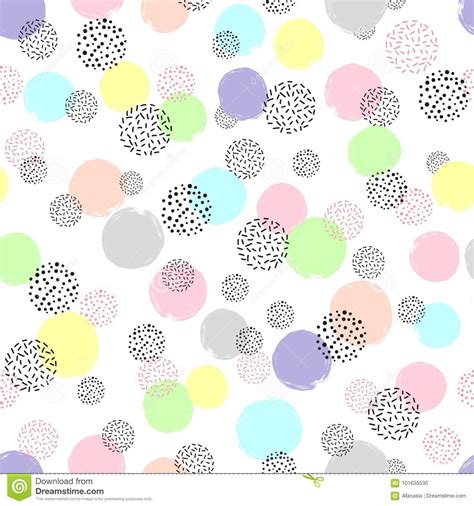 Seamless Colorful Dotted Pattern Stock Vector Illustration Of Fabric