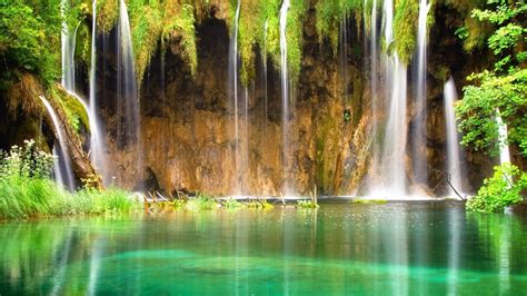 Cascading Waterfalls Waterfall Nature Landscape Hd Wallpaper