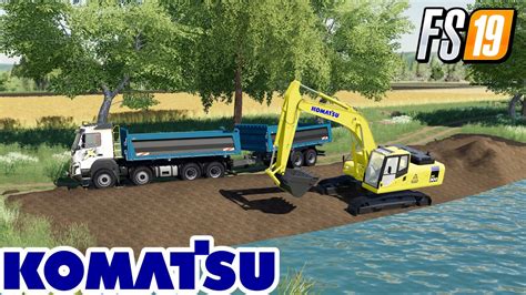 Fs19 Ps4xbox1 New Komatsu Pc 300 Farming Simulator Mods Youtube