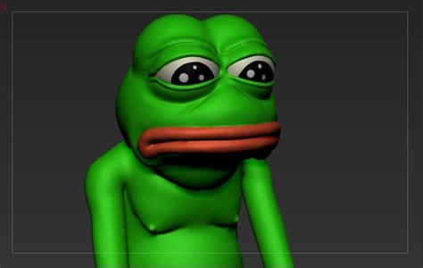 Sad Pepe The Frog Free 3d Model 3d Printable Cgtrader