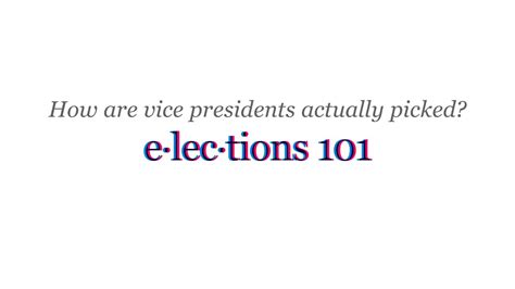 elections 101 vice presidential picks youtube