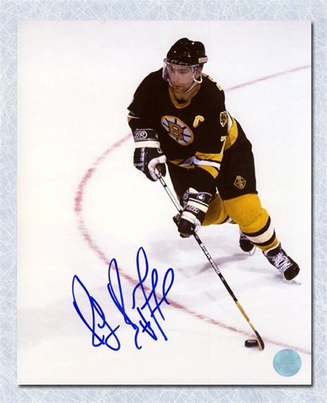 Ray Bourque Boston Bruins Autographed Signed Overhead Hockey 8x10 Photo