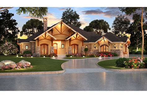 4 Bedrm 3584 Sq Ft Ranch House Plan 195 1000 With Images