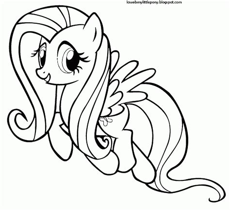 My Little Pony Dibujos Para Colorear De Fluttershy De My Little Pony