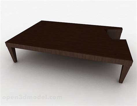 Stylish Wooden Tea Table Free 3d Model Max Open3dmodel