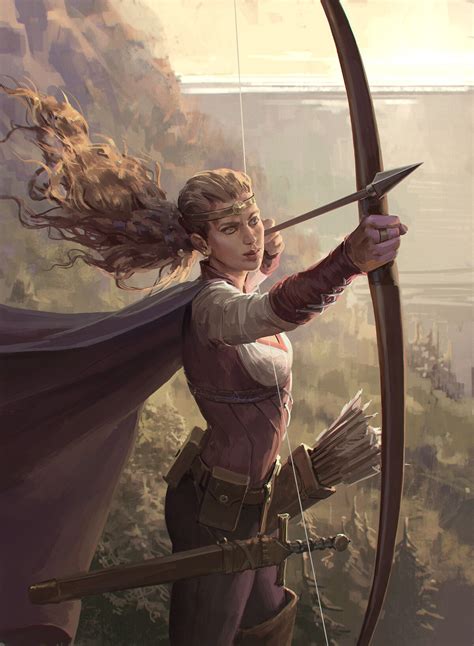Artstation Card Game Characters Archer And Assassin Daria Rashev