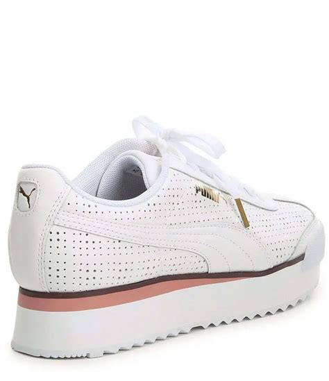 Womens All White Leather Sneakers