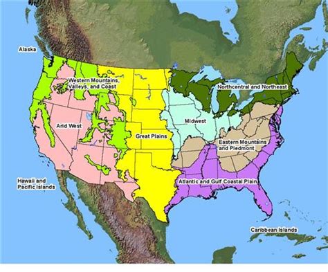 Coastal Plains Map Usa
