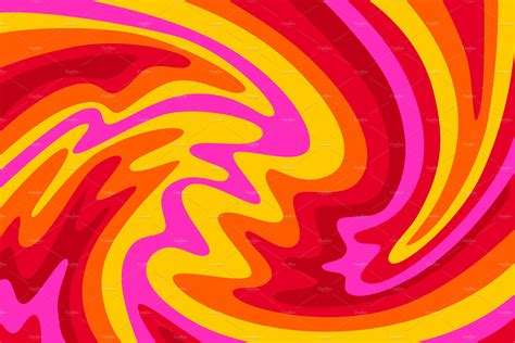 Psychedelic Groovy Background Illustrations ~ Creative Market